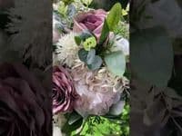 Artificial Mauve and Blush BIndigo Artificial Mauve, Bluridal Bouquet – Pink,  Mauve Wedding Flowers
