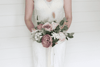 Artificial Mauve and Blush BIndigo Artificial Mauve, Bluridal Bouquet – Pink,  Mauve Wedding Flowers