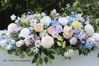 Artificial Pastel Wedding Bouquet – Lilac, Pink, Blue & Yellow  -Pastel Wedding Flowers