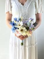 Artificial Pastel Wedding Bouquet – Lilac, Pink, Blue & Yellow  -Pastel Wedding Flowers
