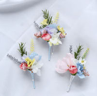 Artificial Pastel Wedding Bouquet – Lilac, Pink, Blue & Yellow  -Pastel Wedding Flowers