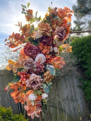 Auburn Artificial Terracotta, Burnt Orange,  Arch Arrangement