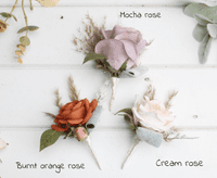 Burnt Orange & Terracotta Artificial Wedding Bouquet | Autumn Faux Bridal Flowers UK
