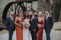 Burnt Orange & Terracotta Artificial Wedding Bouquet | Autumn Faux Bridal Flowers UK