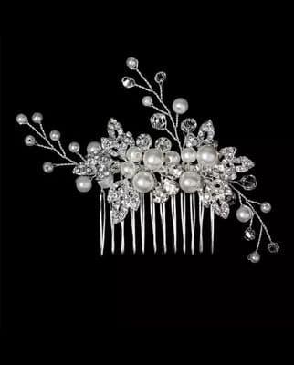 Bella Silver Pearl Hair Comb