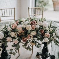 Blush Pink Artificial Wedding Arch Flowers