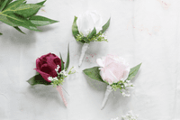 Artificial Faux Berry Pink, Blush Bridal Bouquet - Blush, Pink, Plum Wedding Bouquet