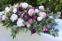 Artificial Faux Berry Pink, Blush Bridal Bouquet - Blush, Pink, Plum Wedding Bouquet