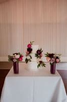 Artificial Faux Berry Pink, Blush Bridal Bouquet - Blush, Pink, Plum Wedding Bouquet