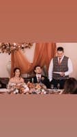 Burnt Orange Autumn Wedding Bouquet – Artificial Fall Bridal Flowers – Rustic Faux Bouquet for Bride