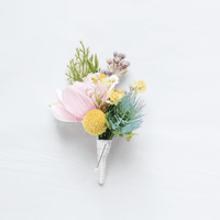 Country Artificial Bridal Bouquet - Pastel Wedding Bouquet