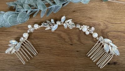 Destiny Silver Vintage Style Hair Vine