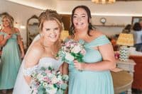 Blush Pink Artificial Bridal Bouquet UK | Dusty Pink & Ivory Faux Rose Wedding Flowers – Ebony Collection