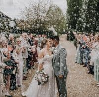 Blush Pink Artificial Bridal Bouquet UK | Dusty Pink & Ivory Faux Rose Wedding Flowers – Ebony Collection