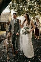 Eva-Luria Artificial White and Ivory Bridal Bouquet – Sage Green Wedding Flowers for Summer