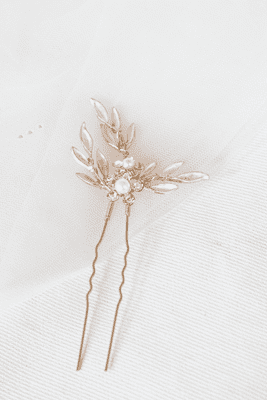 Faith Blush Gold Hair Pin