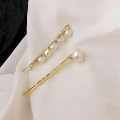 Freshwater Pearl Hair Slide Set