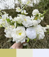 Ivory  White Artificial  Bridal Flowers –Real Touch Roses Bouquet- Orchid Bridal Bouquet