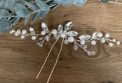 Josie Decorative Silver Hair Pin