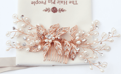 Lelia Copper Rose Gold Hair Comb