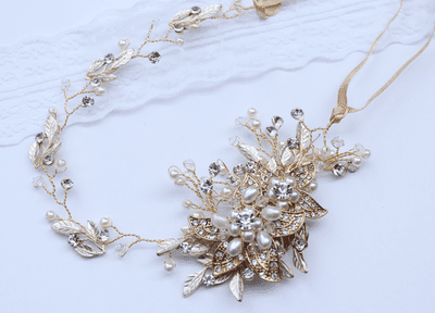 Louella Gold Hair Vine