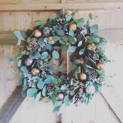 Luxurious Fresh Spruce Christmas Door Wreath