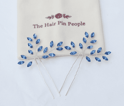 Nadia Royal Blue Hair Pin Set