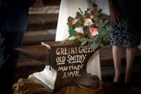 Rustic Artificial Burgundy Blush Bouquet – Winter Wedding Flowers with Dried Eucalyptus