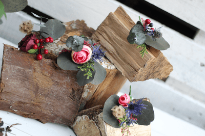 Rustic Dried Cake Flowers - Dried Eucalyptus Cake flowers - Winter Wedding Cake Flowers