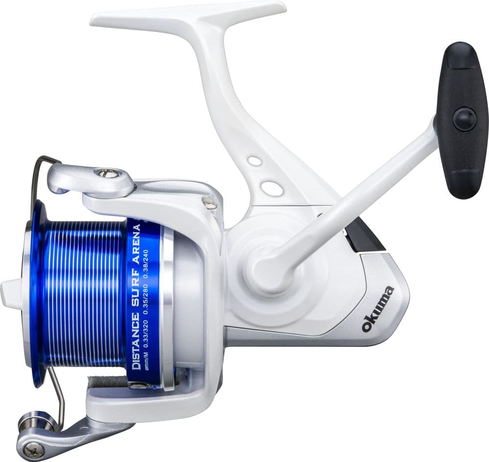 okuma beachcaster 80 reel Makaira SEA Land Based Shark ver. 2-Speed Lever Drag Reels Matte Black / 130 1 gear ratio featured in 20/30 sizes Okuma Distance Surf Arena 80