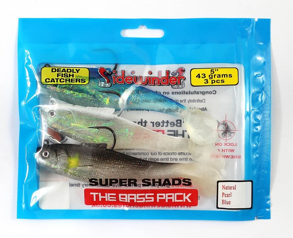 Sidewinder Bass Shad Pack