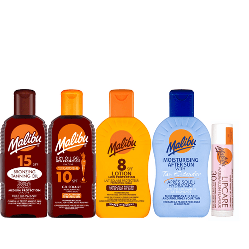 Dry Oil, Bronzing Oil, Lotion Aftersun Banded Pack + Lipbalm Bundle