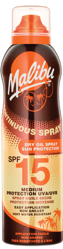 SPF15 Dry Oil Aerosol Spray
