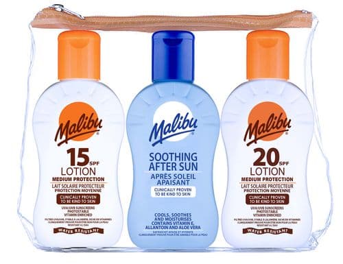 SPF15 Lotion SPF20 & Aftersun Travel Bag