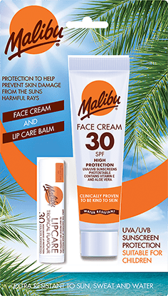 SPF30 Face Cream + Lipbalm Blister Pack