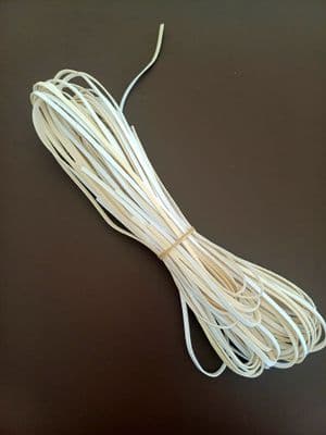 10 Pieces of White Leather Thonging