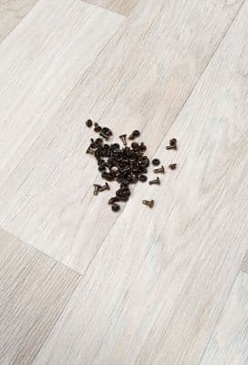 7mm Antique Brass Double Capped Rivets