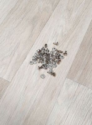 9mm Nickel Plated Double Capped Rivets