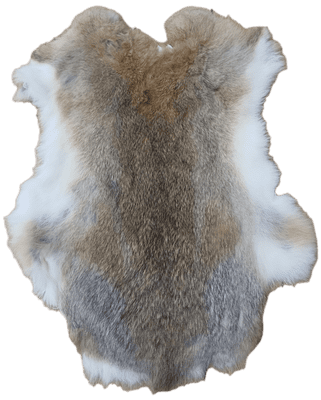 Hair on Rabbit Pelts - Blonde Rabbit