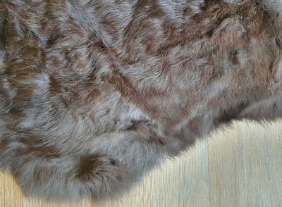 Hair on Rabbit Pelts - Charcoal