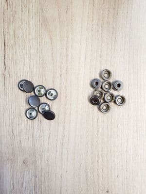 Large Press Stud - Black