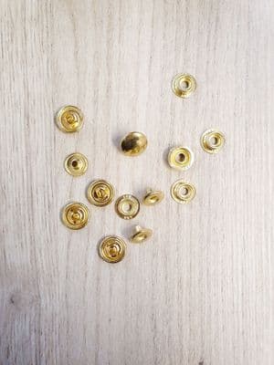 Large Press Stud - Solid Brass