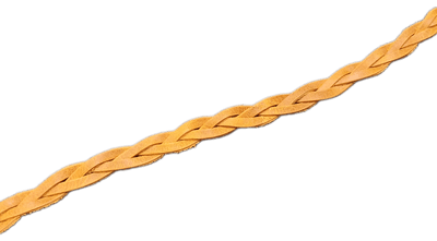 Mustard 1.5cm Unfinished Plaited Belt (Add your own buckle)