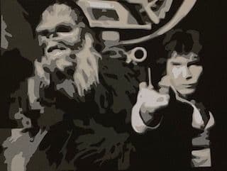 Han Solo and Chewbacca