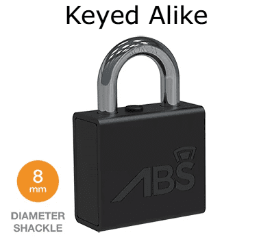 ABS 50mm  C8 Master Series Padlocks - Keyed Alike