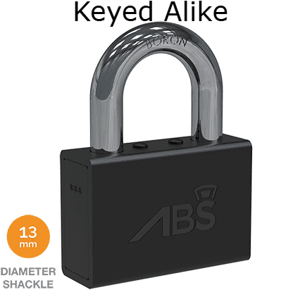 ABS 73mm C13 Master Series Padlocks - Keyed Alike