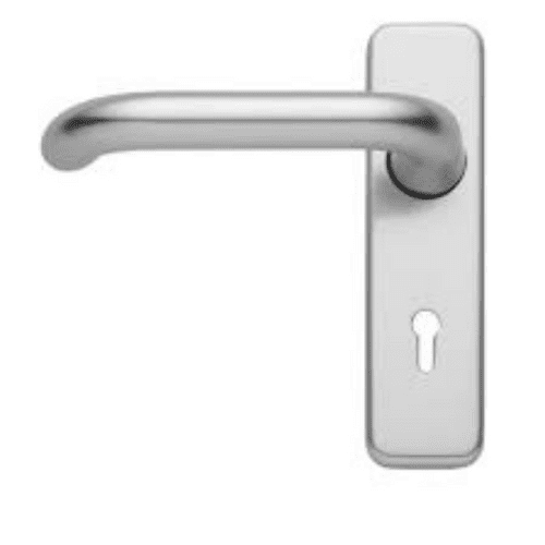 Asec AS4002 Polished Aluminium Lever Lock Handles