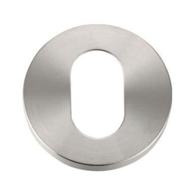 Asec AS4539 Stainless UK Oval Cylinder Escutcheons (Pair)