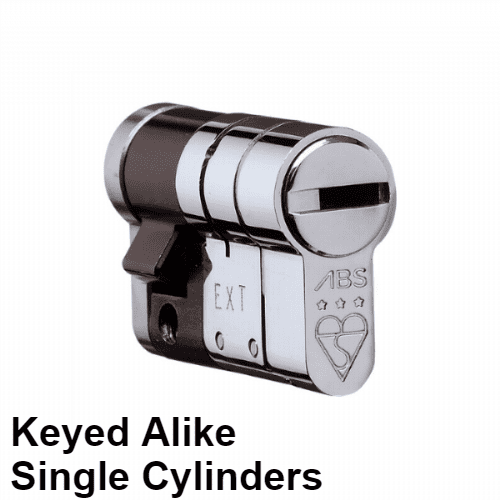 Avocet ABS Ultimate Half (Single) Cylinder - Keyed Alike