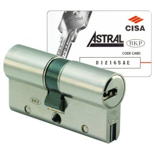 Cisa Astral S Anti-Snap Double Cylinders - Keyed Alike To Key Code